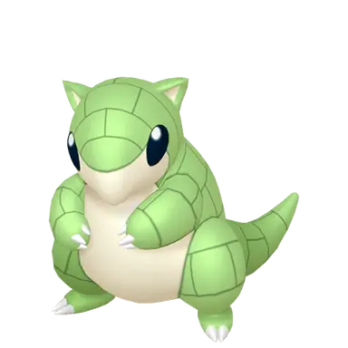 #0027 Sandshrew Shiny 6IV Hidden Ability In-game Trade Pkm Go